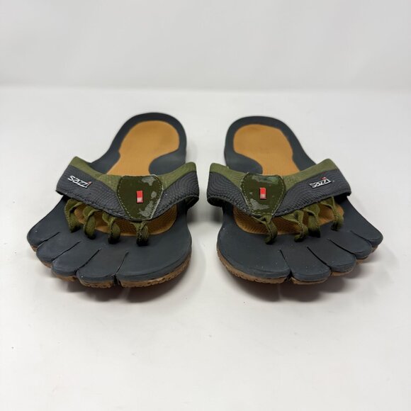 Sazzi Digit Decimal Motion Sandals Unisex Men 8 / W 9 / EU 40.5 Flip Flops RARE - Picture 3 of 9